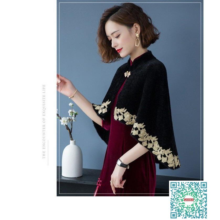 ラベンダー ショート/クロップド ジョセフィーヌ デザイン コート ボレロ 毛皮 ボレロ ファー襟ケープ 結婚式 フォーマル 普段着 エレガント