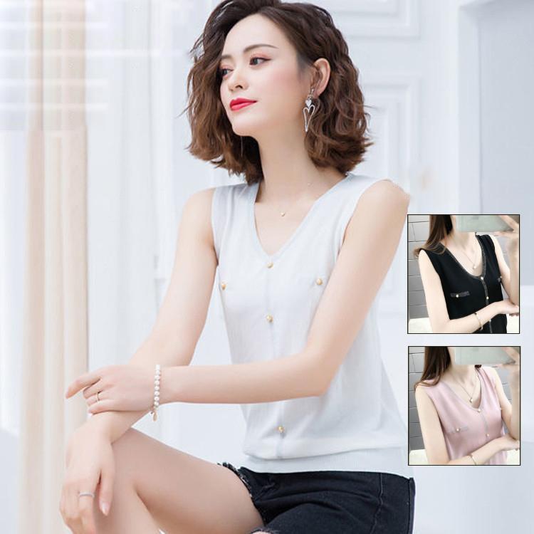 レディース タンクトップ トップス キャミソール ニット ノースリーブ インナー 夏 重ね着 肌着 部屋着 ルームウェア 人気ブランド新作豊富