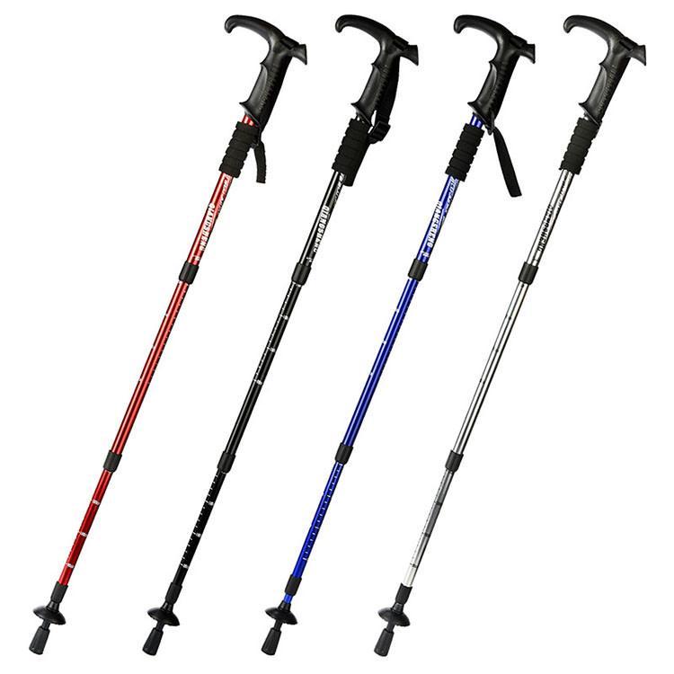 2本セット トレッキングポール 登山ステッキ ストック 軽量 アルミ製