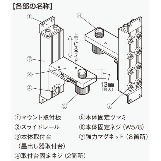 アックスブレーン AX-100HKM エレベーター式 マグネット軽天マウント 