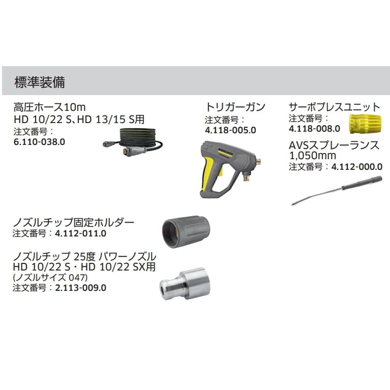ケルヒャー HD10/22S 業務用 高圧洗浄機 + サイクロンジェット