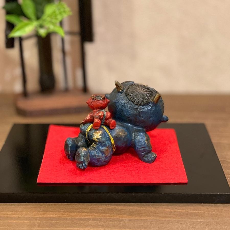 ちりめん細工　赤鬼青鬼 赤鬼青鬼② 吊るし飾り ちりめん細工 和小物 - メルカリ