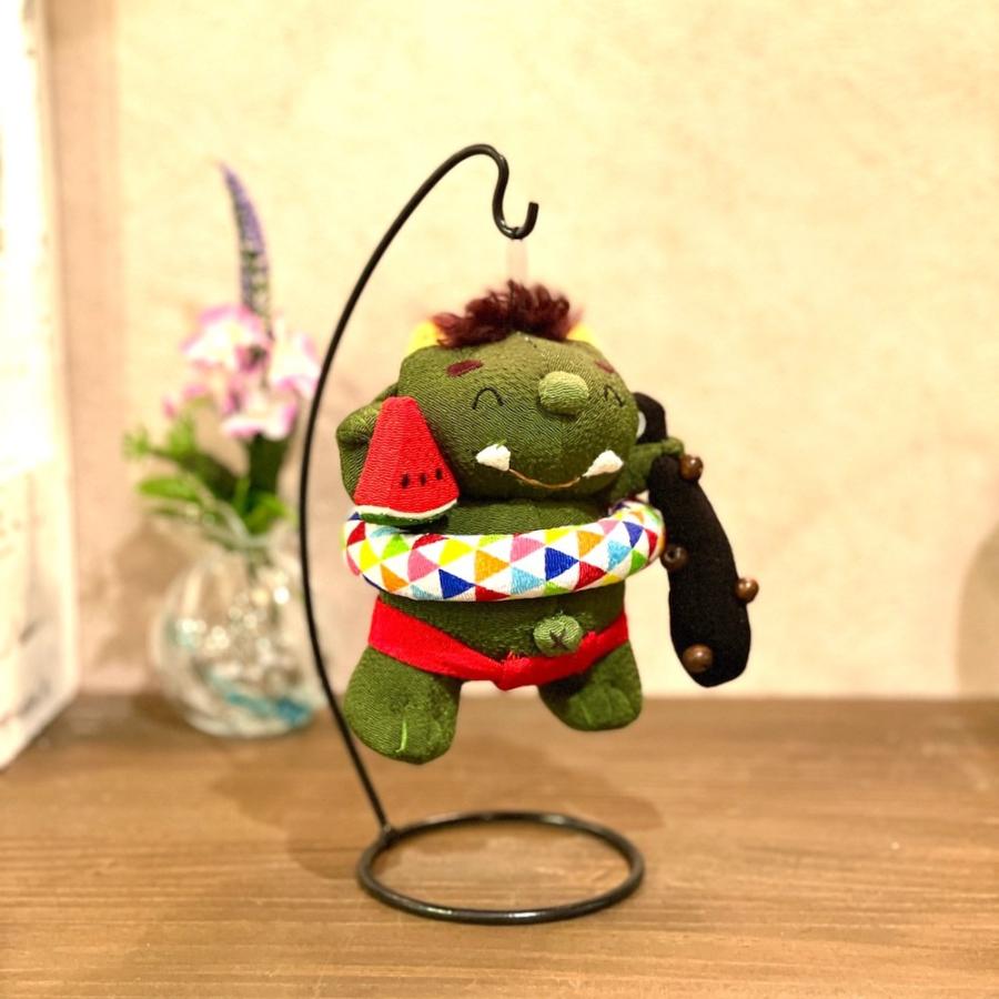 鬼くんの海開き 040-0306 ぬいぐるみ ちりめん 和風 人形 夏 鬼くんの海開き 040-0306 ぬいぐるみ ちりめん 和風 人形 夏