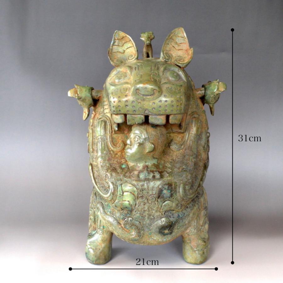青銅 ウェン王子と虎 12y812 やかん 銅瓶 骨董品 縁起物 中国 青銅 ウェン王子と虎 12y812 やかん 銅瓶 骨董品 縁起物 中国