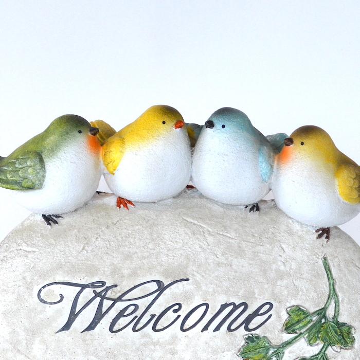 ウェルカムバード ガーデニング 玄関 オブジェ 置物 鳥 かわいい ウェルカムオブジェ インコ 文鳥 小鳥 三和ポチット 通販 Yahoo ショッピング