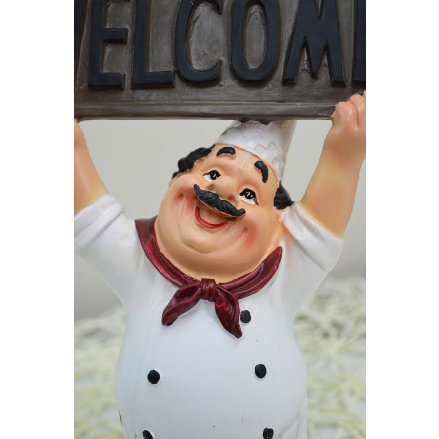 レトロ オブジェ コックさん ウェルカム アンティーク 昭和レトロ 置物