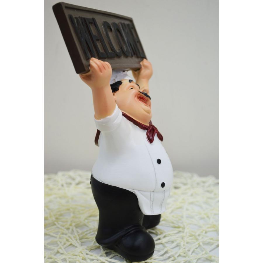レトロ オブジェ コックさん ウェルカム アンティーク 昭和レトロ 置物