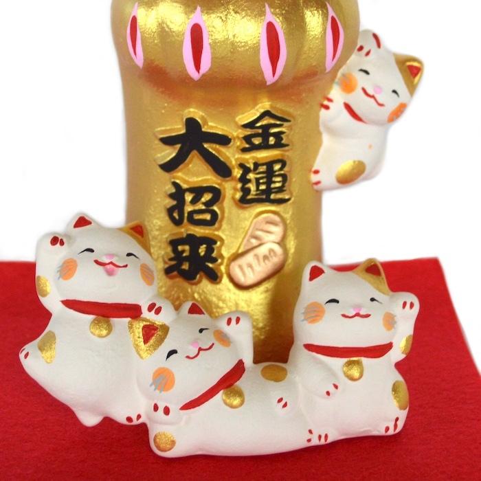 招き猫　置物 招き猫置物 飾り物 強い巨大な腕 開店祝い 金運招福 まねきねこ