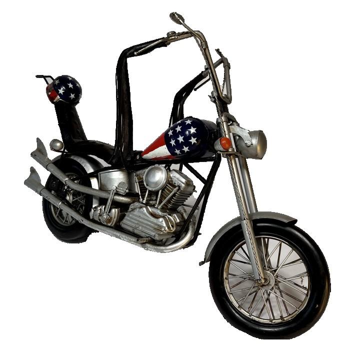 ブリキ モーターサイクル バイク アメリカン ハーレー 星条旗