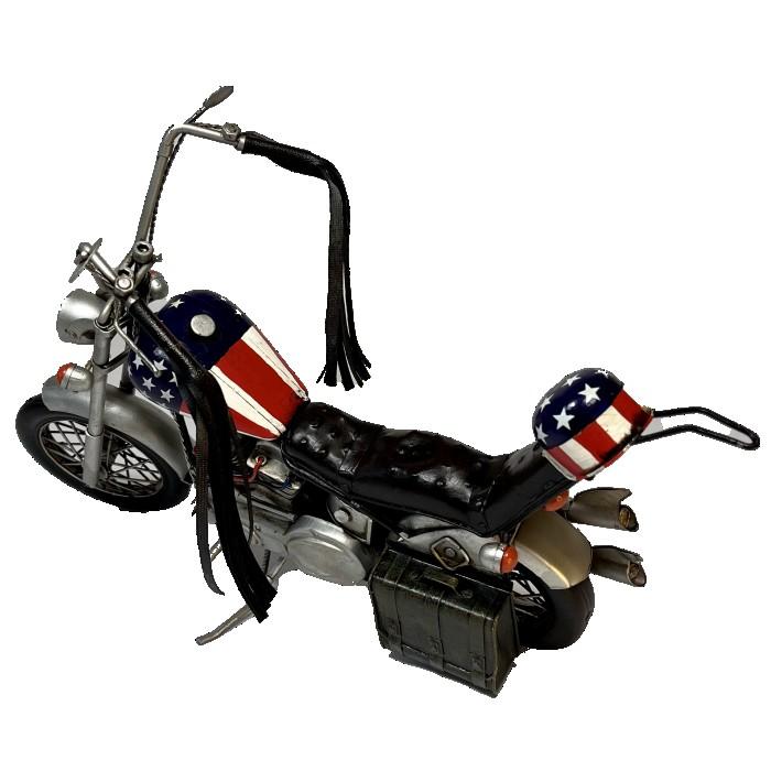 ブリキ モーターサイクル バイク アメリカン ハーレー 星条旗