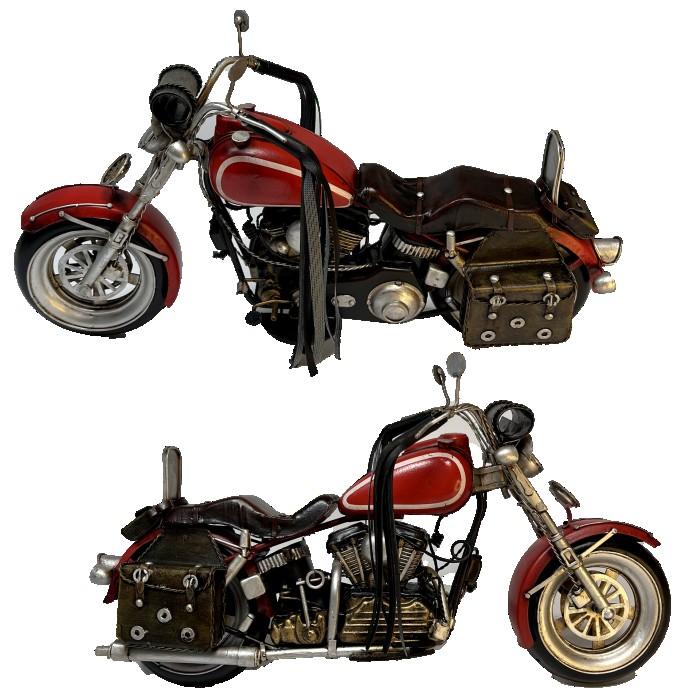 ブリキ モーターサイクル バイク レッド ハーレー コレクション