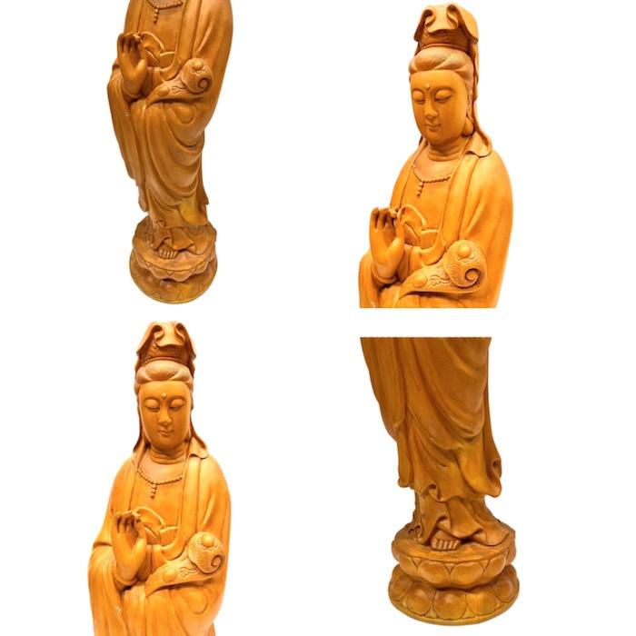 観音菩薩 観音様 観世音菩薩 観自在菩薩 救世菩薩 木彫り 崖柏 観音菩薩 観音様 観世音菩薩 観自在菩薩 救世菩薩 木彫り 崖柏