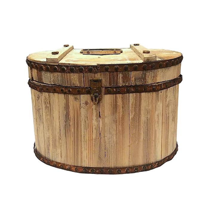 ガーデンボックス 木製 ナチュラル 蓋付 収納ボックス ガーデン