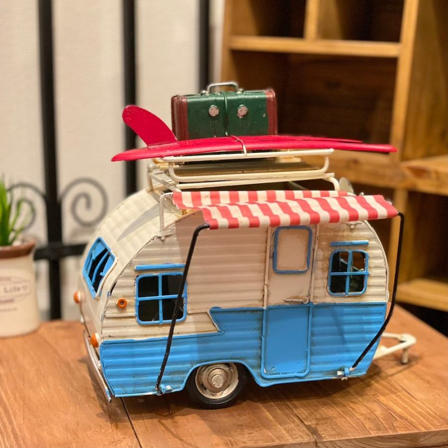 ブリキカー 43009 キャンピングトレーラー ブリキ おもちゃ