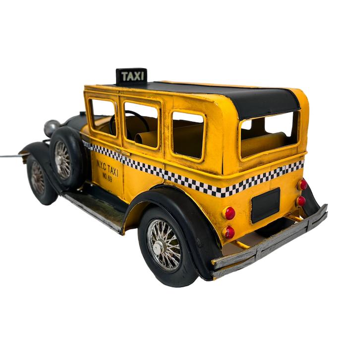 ブリキ レトロ ミニカー ブリキカー 43019 タクシー ブリキ おもちゃ アンティーク レトロ 置物