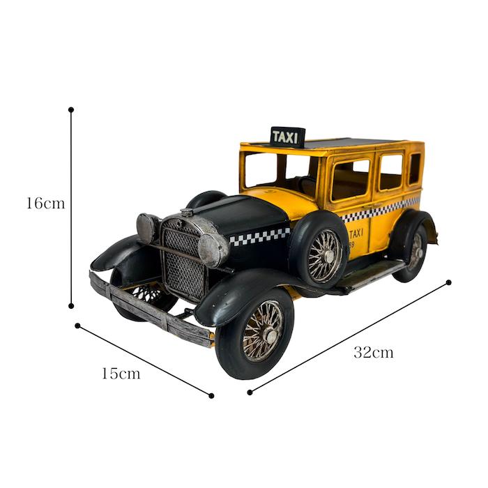 ブリキカー 43019 タクシー ブリキ おもちゃ アンティーク レトロ 置物