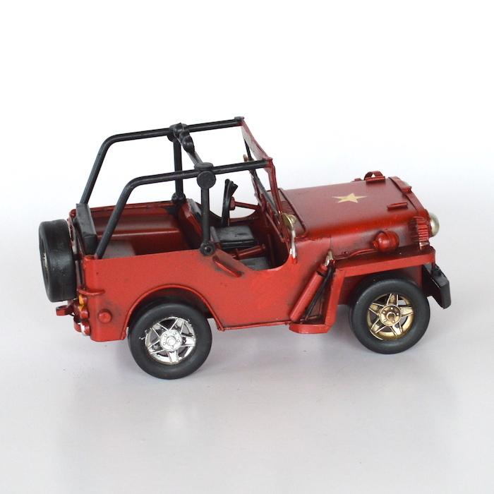 ブリキカー ジープ レッド 赤 43035 ブリキ おもちゃ 車 アンティーク