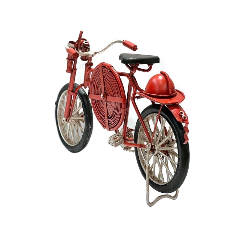 ブリキカー 43083 消防自転車 ブリキ おもちゃ アンティーク レトロ