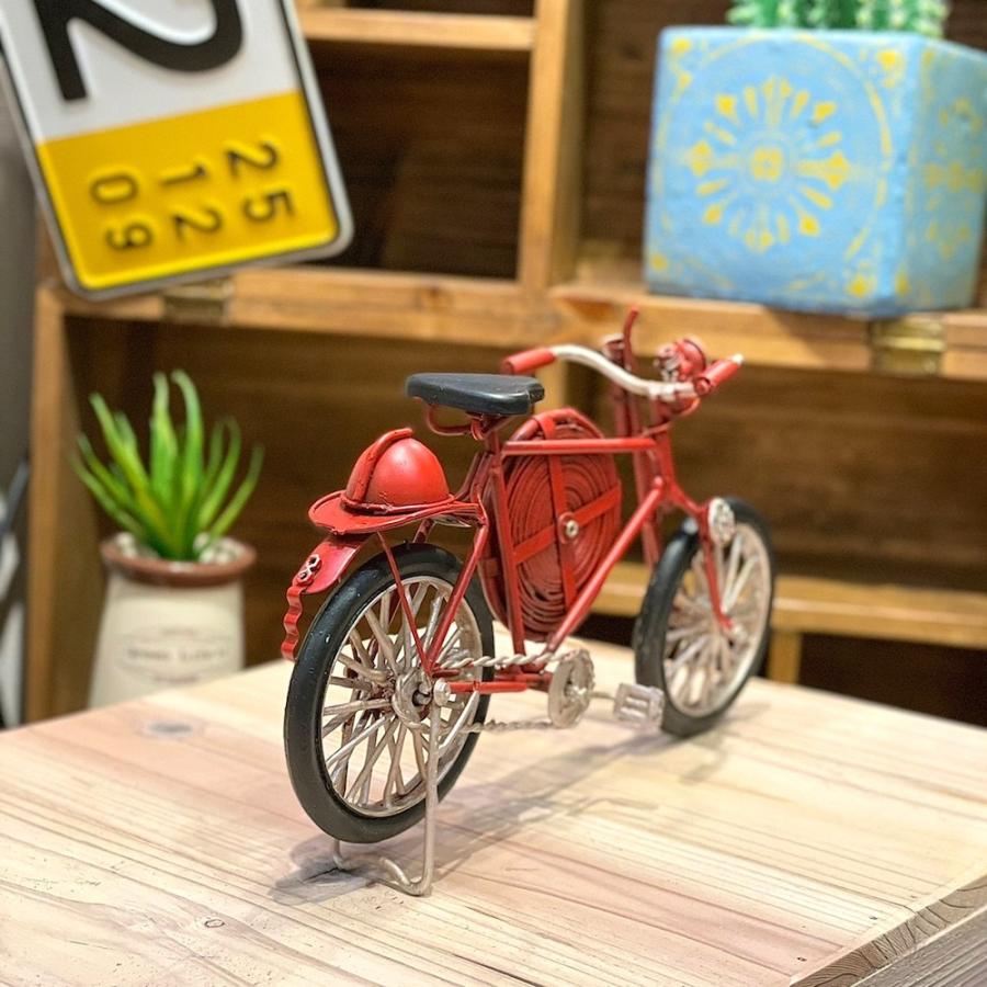 ブリキカー 43083 消防自転車 ブリキ おもちゃ アンティーク レトロ