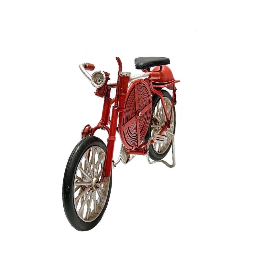 ブリキカー 43083 消防自転車 ブリキ おもちゃ アンティーク レトロ