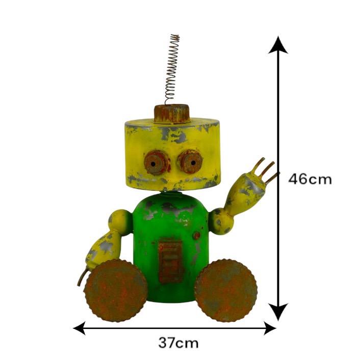 大きなロボット ブリキ製 ガーデニング レトロ お庭づくり 園芸