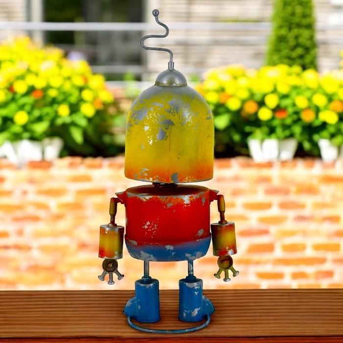 大きなロボット ブリキ製 ガーデニング レトロ お庭づくり 園芸