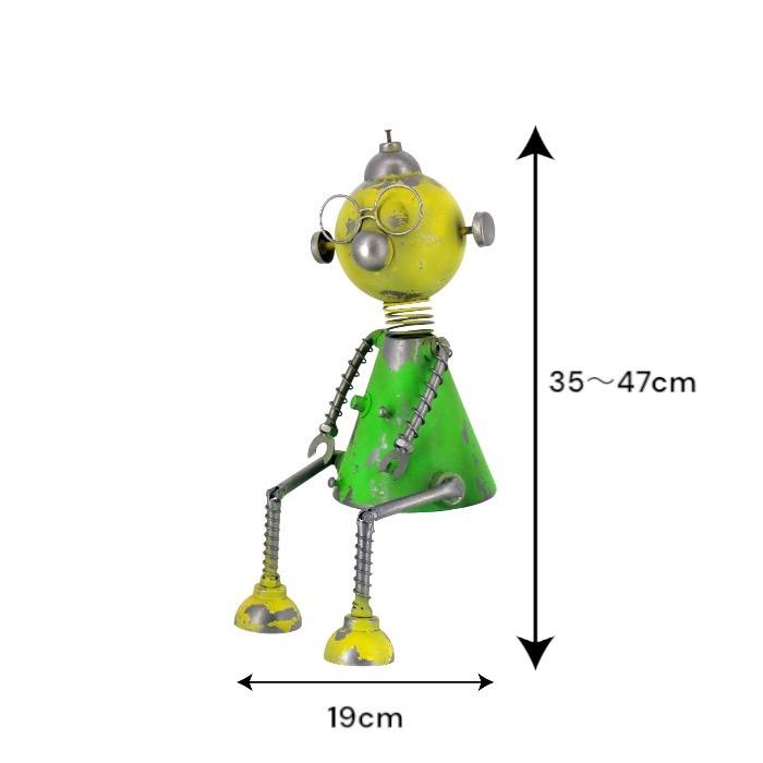大きなロボット ブリキ製 ガーデニング レトロ お庭づくり 園芸
