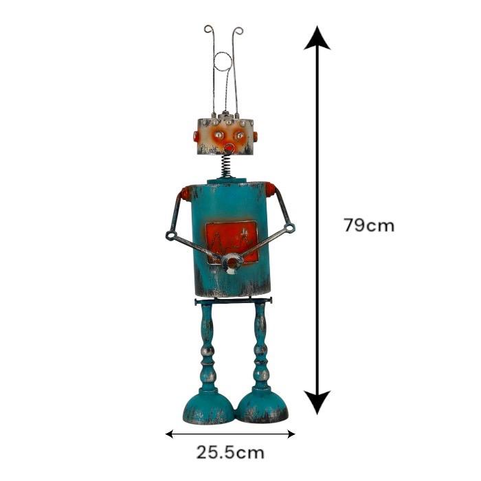 大きなロボット ブリキ製 ガーデニング レトロ お庭づくり 園芸
