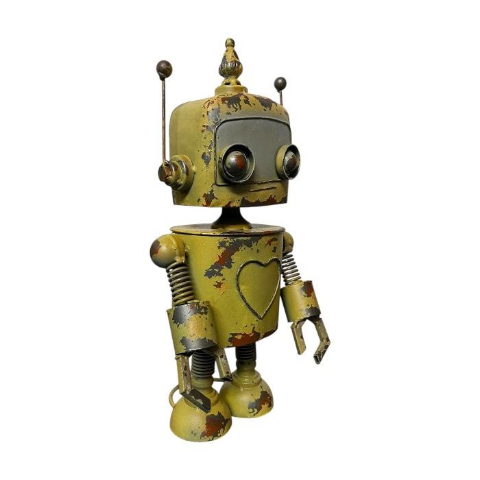 大きなロボット ブリキ製 ガーデニング レトロ お庭づくり 園芸