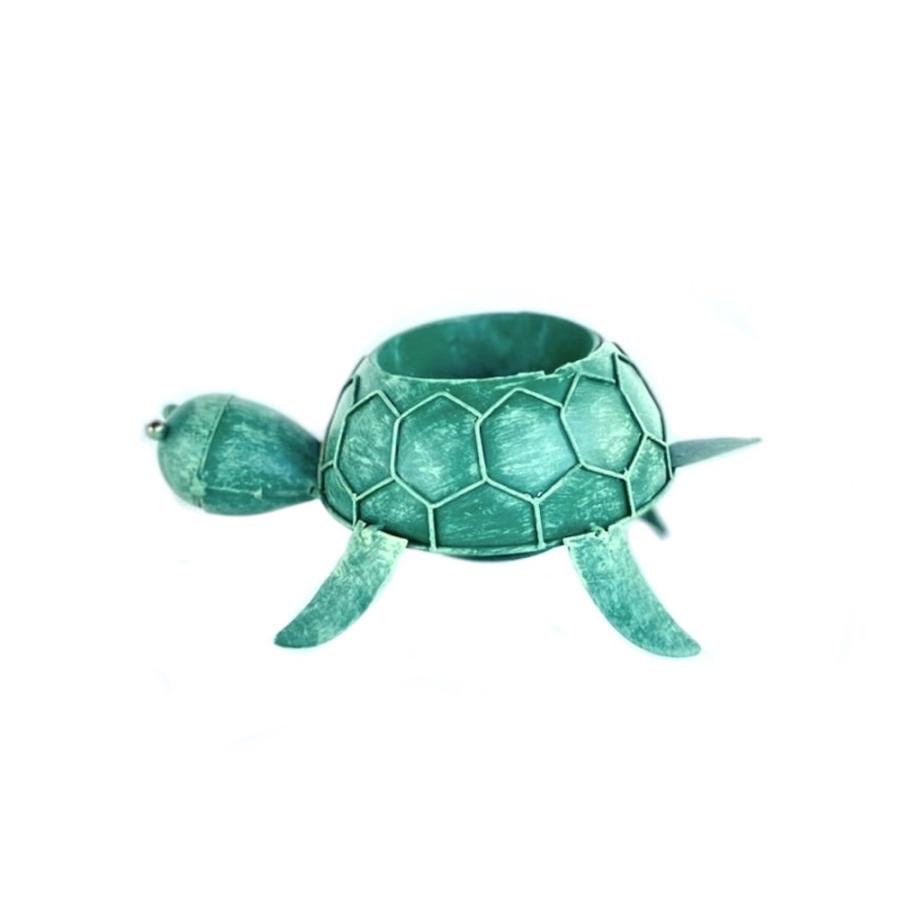 ブリキ タートルプランター 植木鉢 亀 4841 かわいい ポップ
