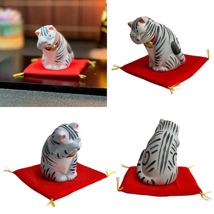 ねこの置物 猫 ネコ クロ トラ アメショ 置物 和雑貨 インテリア