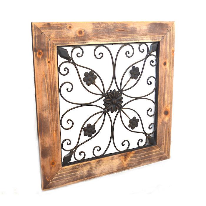 フローラルウッドフレーム ガーデン 木製 フレーム アイアンガーデニング おしゃれ ナチュラル かわいい ウォールデコレーション オブジェ