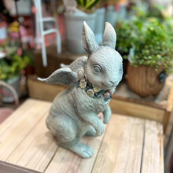 鉄のうさぎ ラビット rabbit 置物 アンティーク 金属 インテリア