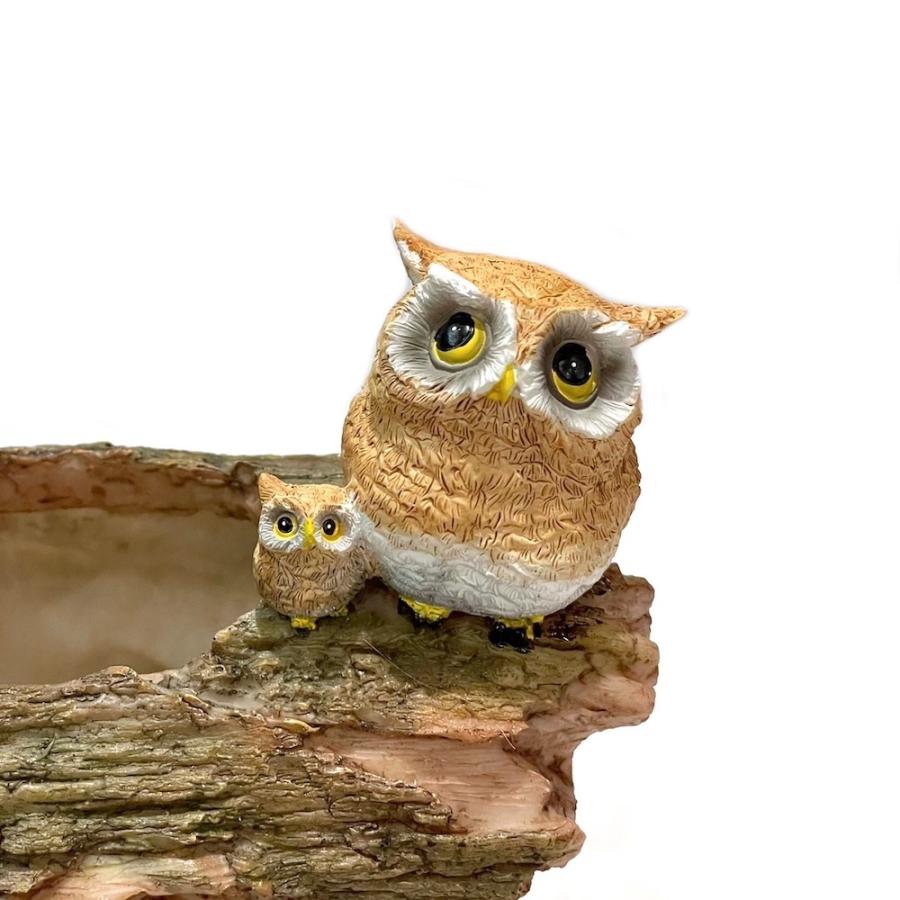 フクロウ親子とキノコ 小物入れ 梟 ふうろう 不苦労 福朗 カントリー