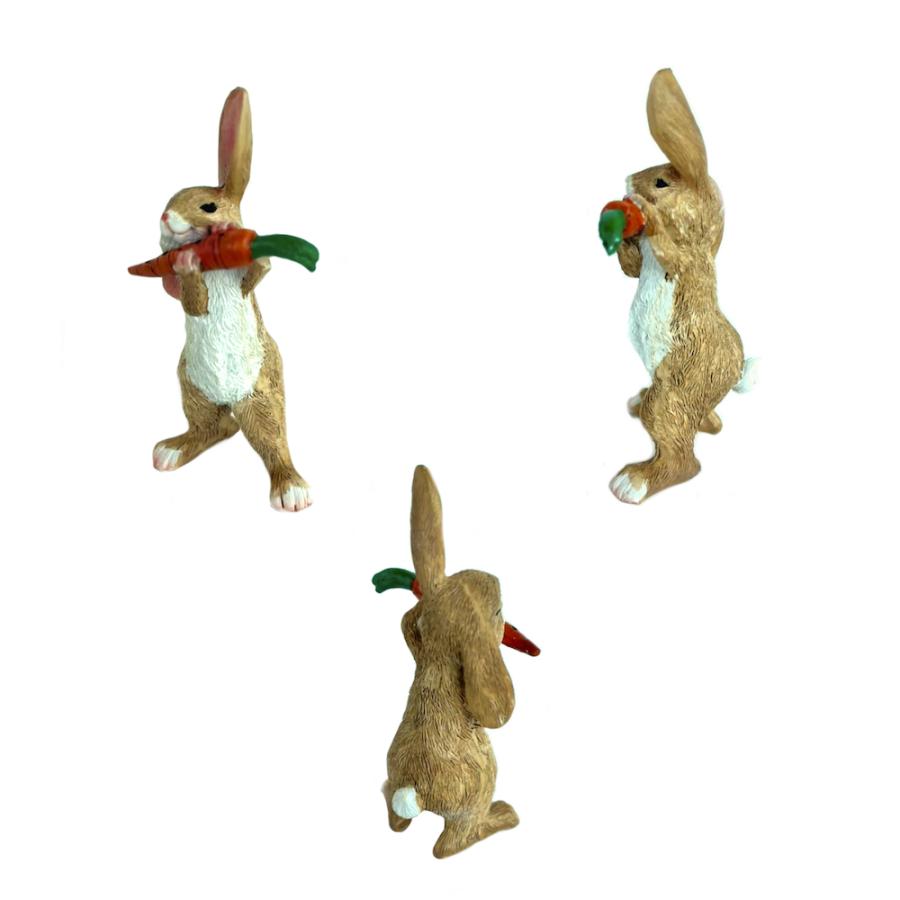 うさぎ キャロットフルート ウサギ 兎 カントリー かわいい 置物