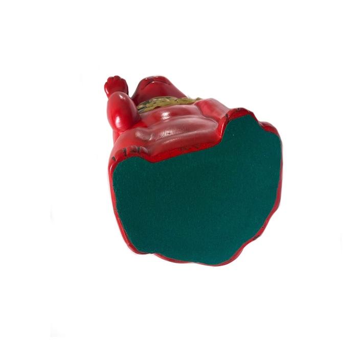 招き猫 瀬戸焼 古色大正猫 大 赤 87203-579 陶器 オブジェ ギフト ネコ