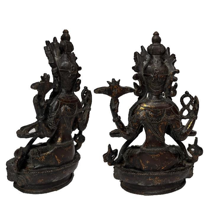 仏像D 仏様 銅像 仏教 孔子 仏具 アンティーク風 中国風 儒教 インテリア 置物 オブジェ 美術品 床の間 送料無料の画像