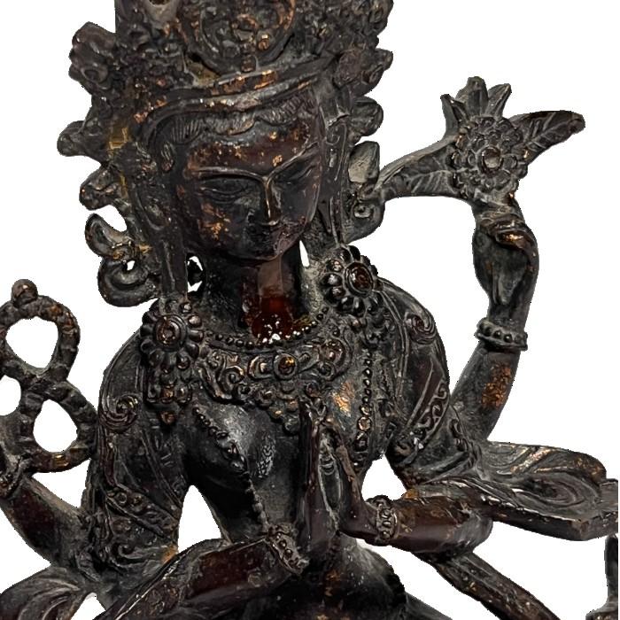 仏像D 仏様 銅像 仏教 孔子 仏具 アンティーク風 中国風 儒教 インテリア 置物 オブジェ 美術品 床の間 送料無料の画像
