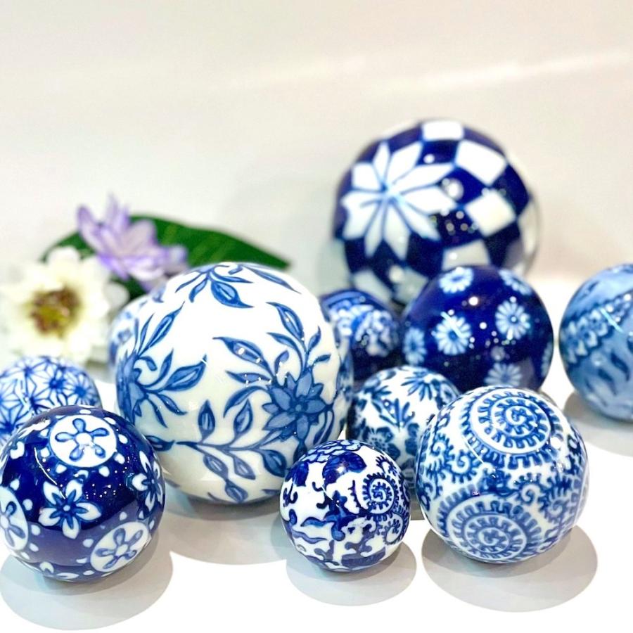 青花 浮き球 小サイズ 3個セット アソート 浮き玉 花手水 納涼 青花 浮き球 小サイズ 3個セット アソート 浮き玉 花手水 納涼
