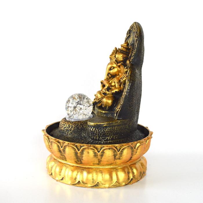 流水のオブジェ 縁起物 ガネーシャ aq21051 象 ヒンドゥー教 置物 神仏