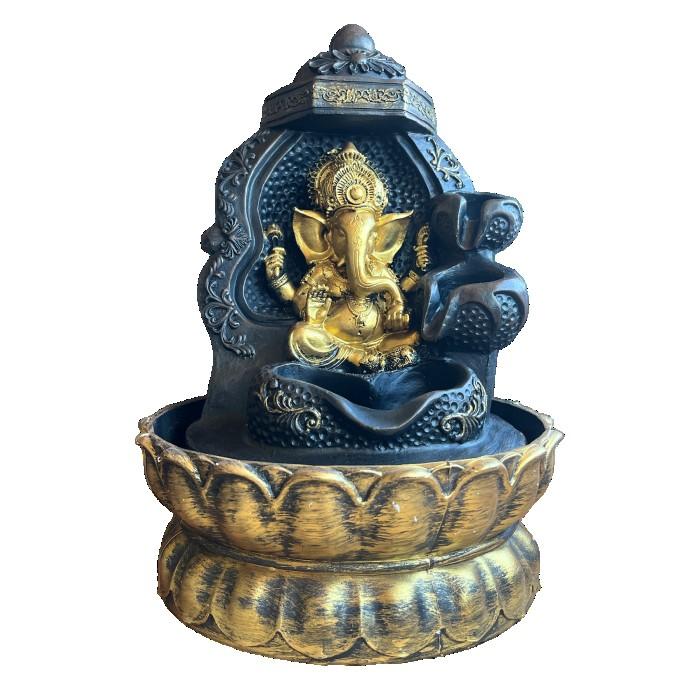 流水のオブジェ 縁起物 ガネーシャ AT24009 象 ヒンドゥー教 置物 神仏