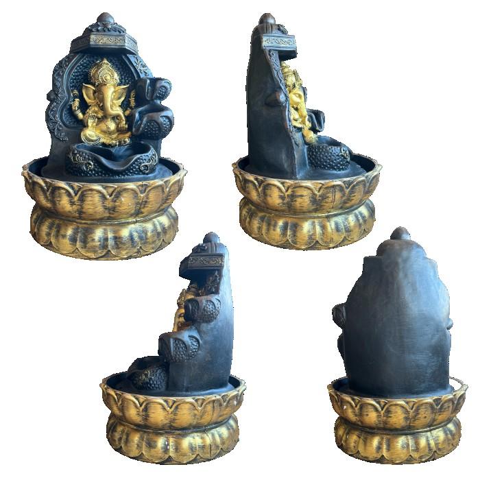 流水のオブジェ 縁起物 ガネーシャ AT24009 象 ヒンドゥー教 置物 神仏