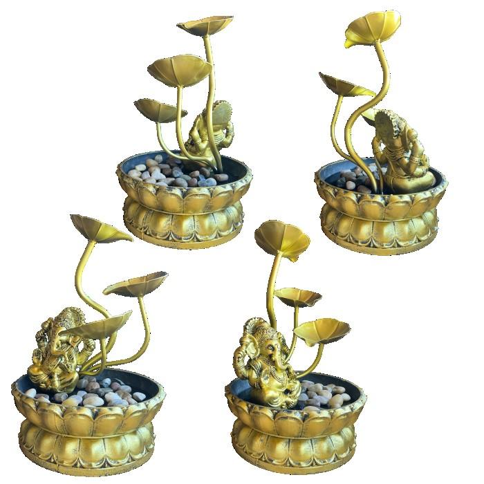 流水のオブジェ 縁起物 ガネーシャ AT24010 象 ヒンドゥー教 置物 神仏