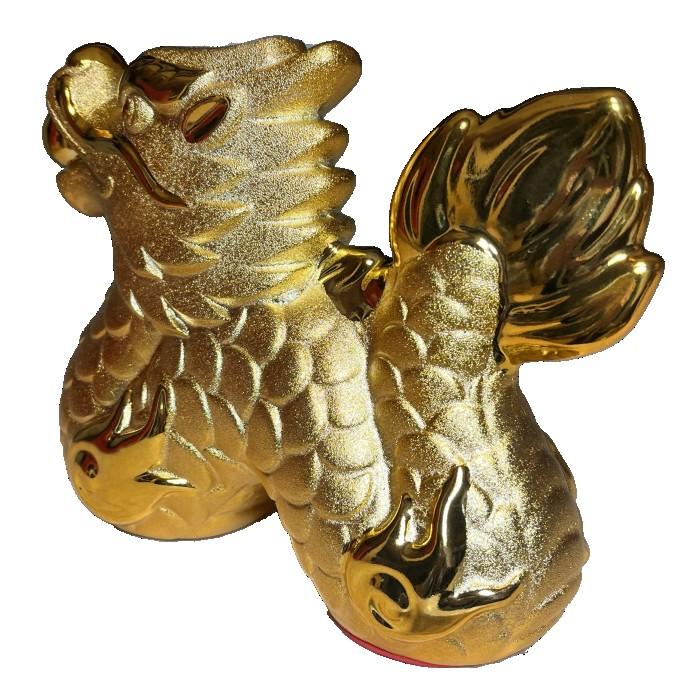 金龍 龍 ゴールド 貯金箱 金 ドラゴン 龍神様 置物 財運 金運 開運