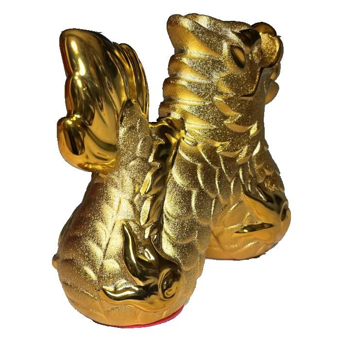 金龍 龍 ゴールド 貯金箱 金 ドラゴン 龍神様 置物 財運 金運 開運