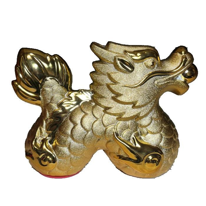 金龍 龍 ゴールド 貯金箱 金 ドラゴン 龍神様 置物 財運 金運 開運