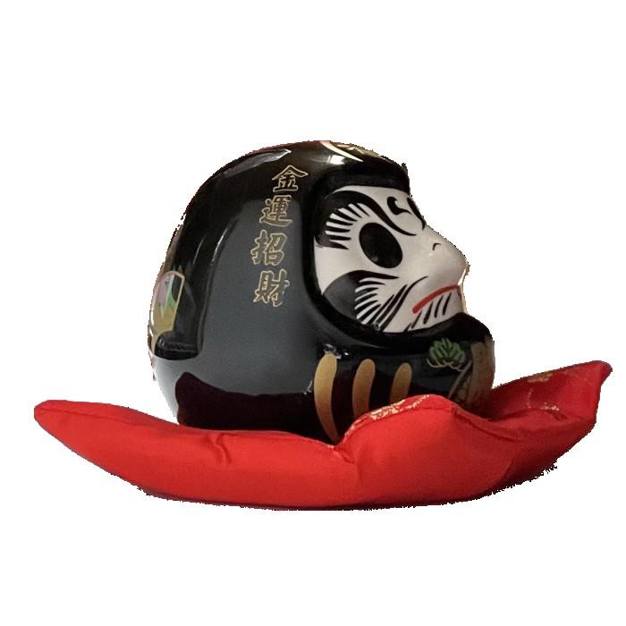 だるま 開運 ダルマ 達摩 黒 陶器 貯金箱 達摩大使 魔除け 厄除け 家内
