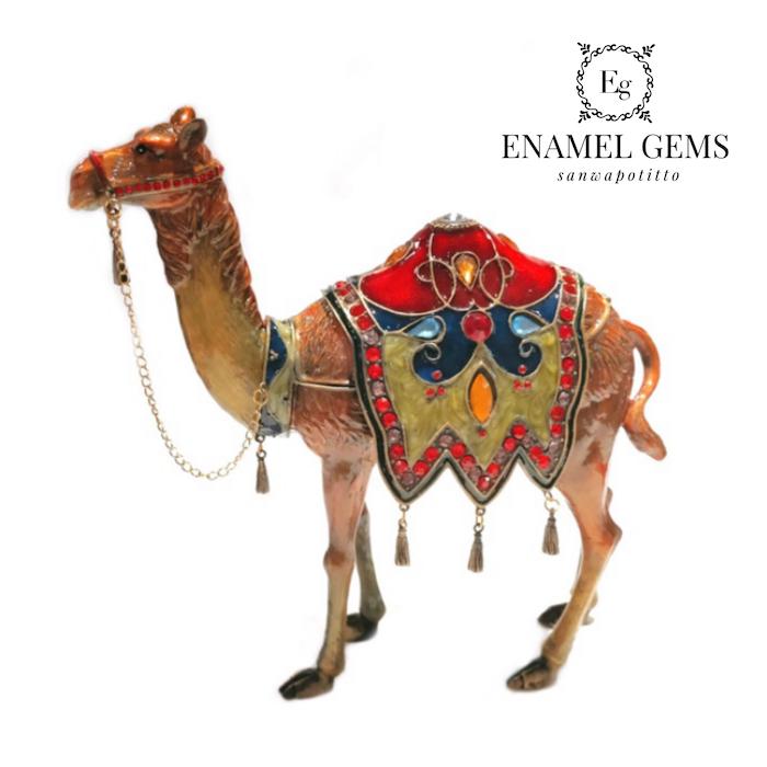 ラクダ エナメルボックス bp3077b1 ラインストーン エナメル