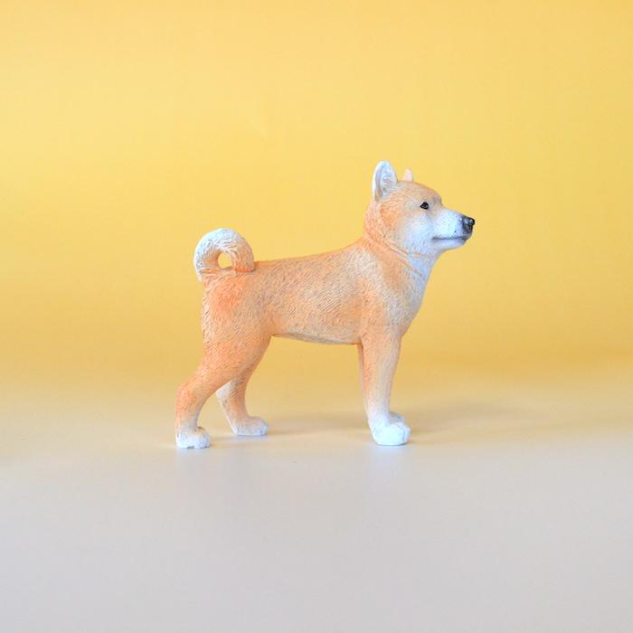 豆柴 柴犬 犬 茶柴 ミニチュアアニマル 置物 オブジェ かわいい