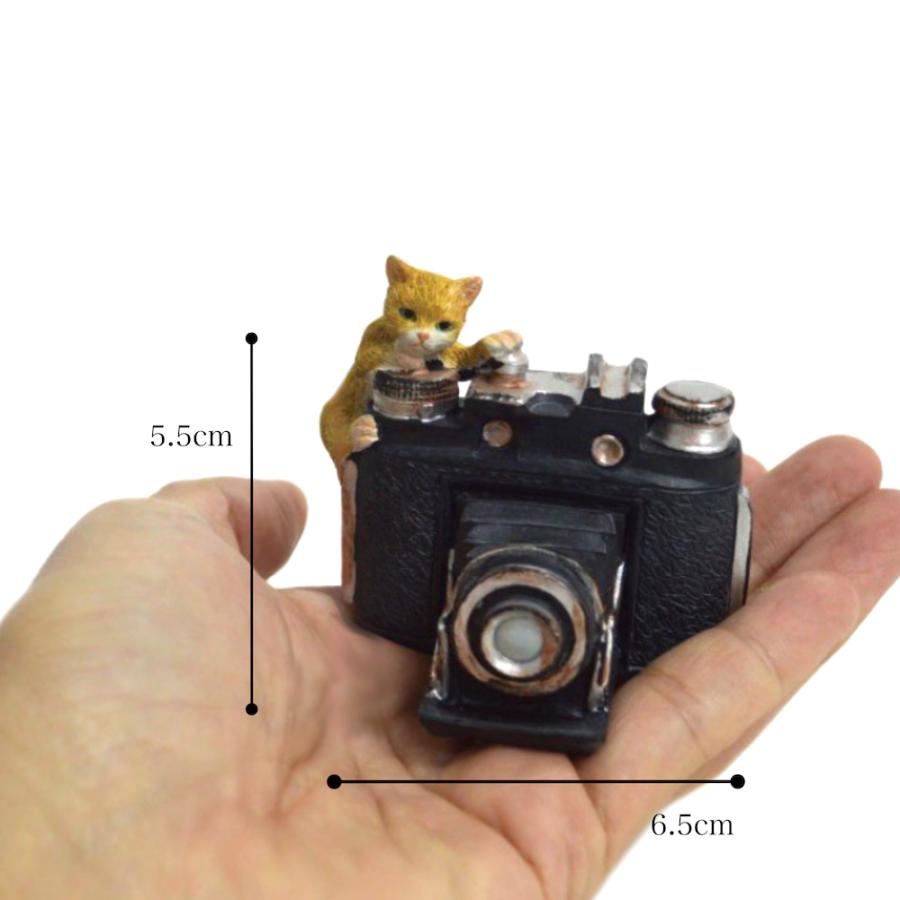 茶トラ猫 ねこ ネコ レトロ アンティーク風 家電猫 カメラ 昭和レトロ